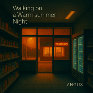 我走在一个温暖的夏夜