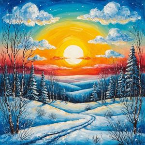 Заснеженная дорога