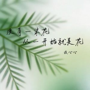 没有一朵花从一开始就是花