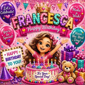 Happy Birthday Francesca