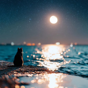 月明かりの小さな足あと