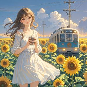 微笑的向日葵-AI