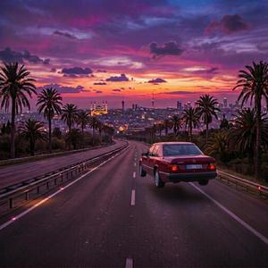 Headlights (The sunset is beautiful, isn't it?)