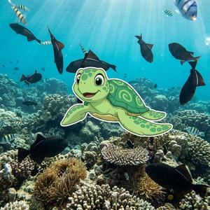 하와이 앞바다엔 거북이가 살지