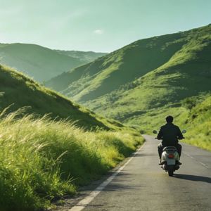 就想骑车兜风