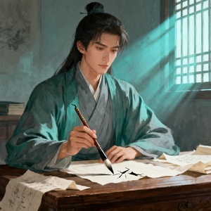 当年断笔为你执