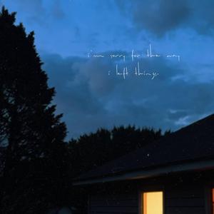 I'm Sorry For The Way I Left Things.