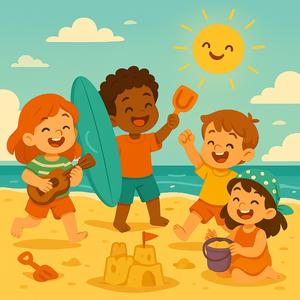 Strandflitzer – Fröhliches Kinderlied mit Bewegung & Strandspaß