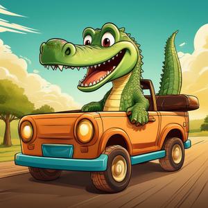 Nyss så träffade jag en krokodil (akustisk gitarr)