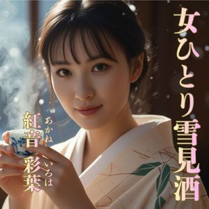 女ひとり雪見酒