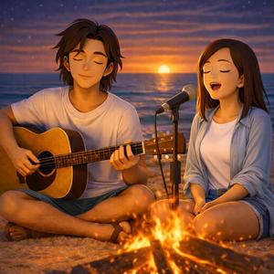 ゆらめく夜と潮の音