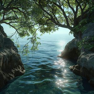 Tranquility in the Sea's Hushed Waves