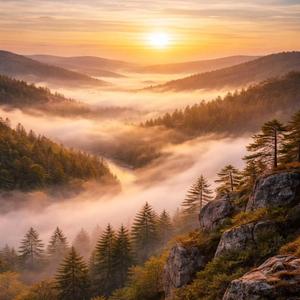 Dawn In the mountains