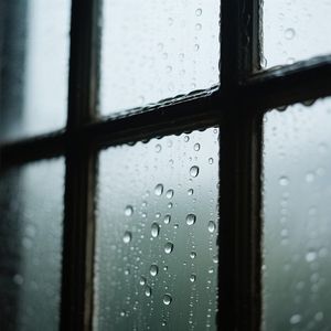 雨滴轻敲窗棂
