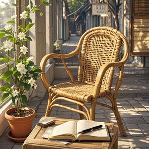 老藤椅上的时光_途中的老男孩