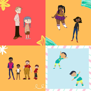 柔和的快乐的孩子时刻