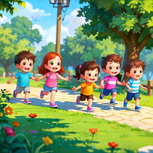 Nursery Rhymes Fun Counting Steps of Joy with Friends
