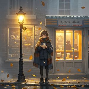 雾中路灯-悟道禅意