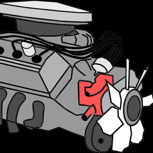 The sound of the car engine turning on