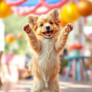 강아지의 강렬한