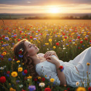 Saçlarına Gül Düzüm