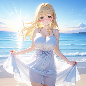 夏の海辺で君と