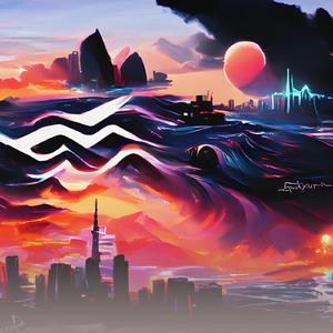 Sunrise paints the sky in gold