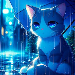 La gata bajo la lluvia