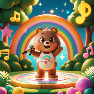 小朋友的歌声飘扬