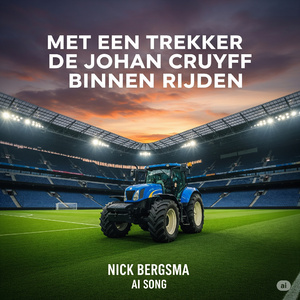 met een trekker de Johan Cruyff binnen rijden