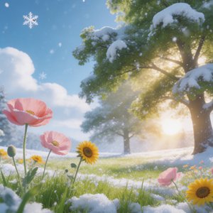 落在我夏天的雪