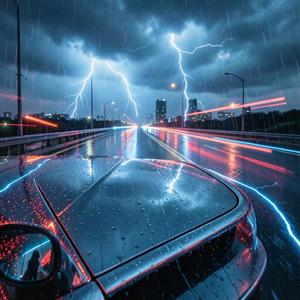 Neon Rain Drive I
