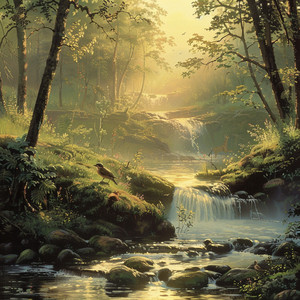 Aves Binaurales Al Borde Del Arroyo