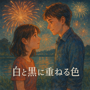 白と黒に重ねる色