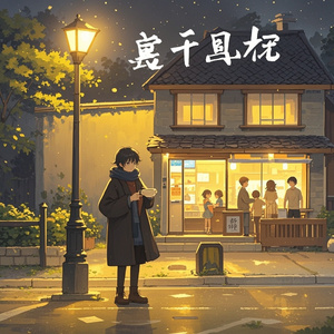 路灯下的家
