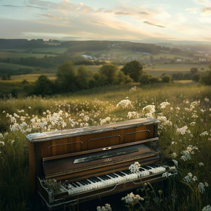 Aire Fresco De Las Flores En El Piano
