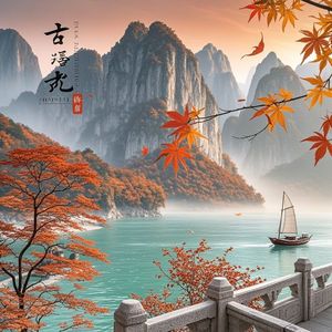 巫山红叶待归舟