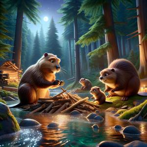 The Beaver Family's Nighttime Tale (Bedtime Stories | Goodnight Tales)