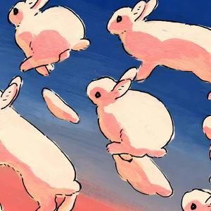 回る空うさぎ (月兔回旋于空中)