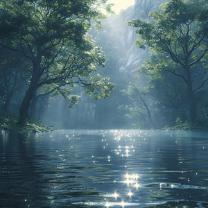Aguas Tranquilas Del Río Meditativo