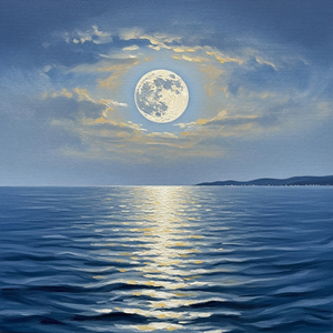波間の月明かり