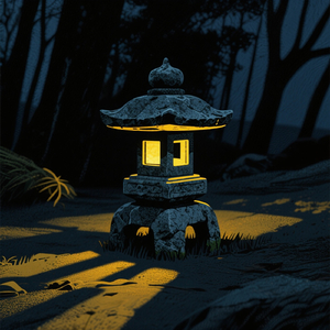 Stone Lantern Nightfall