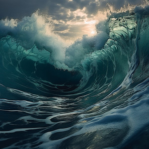 Música En Las Mareas Ondulantes