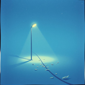 凌晨的路灯照着我的寂寞