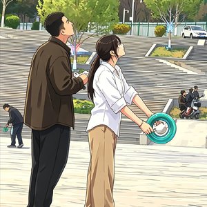 万容广场的风