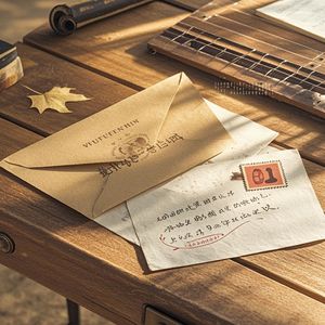 旧书桌的邮票