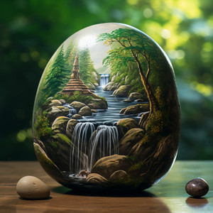 Yoga in the Waterfall's Serenity