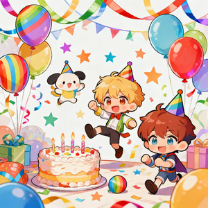 彩虹生日派对