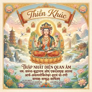 Thiền Khúc THẬP NHẤT DIỆN QUAN ÂM TÂM KINH tiếng Phạn