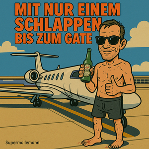 Mit Nur Einem Schlappen Bis Zum Gate!